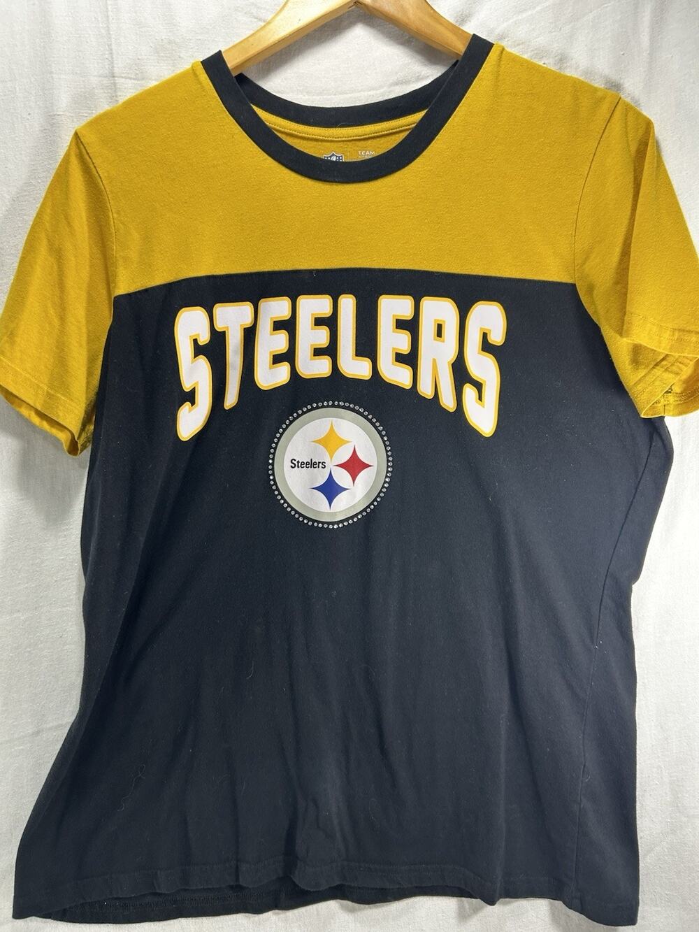 Pittsburgh Steelers NFL Team Majestic Women's Shirt Size XL Scoop Neck